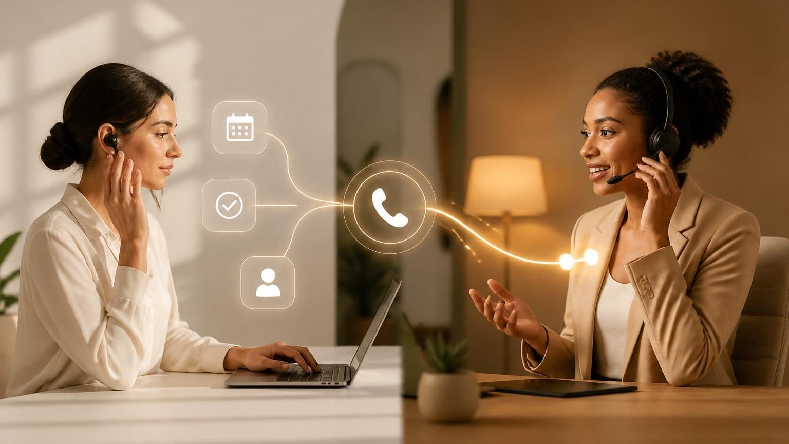 Editorial image for AI Receptionist vs. Answering Service about AI Strategy.
