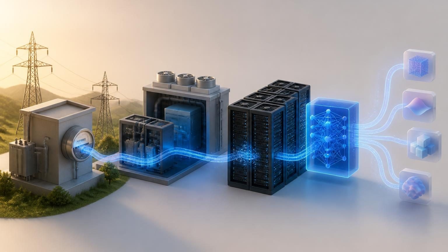 Editorial image for How Much Electricity Does AI Use? about AI and Sustainability.