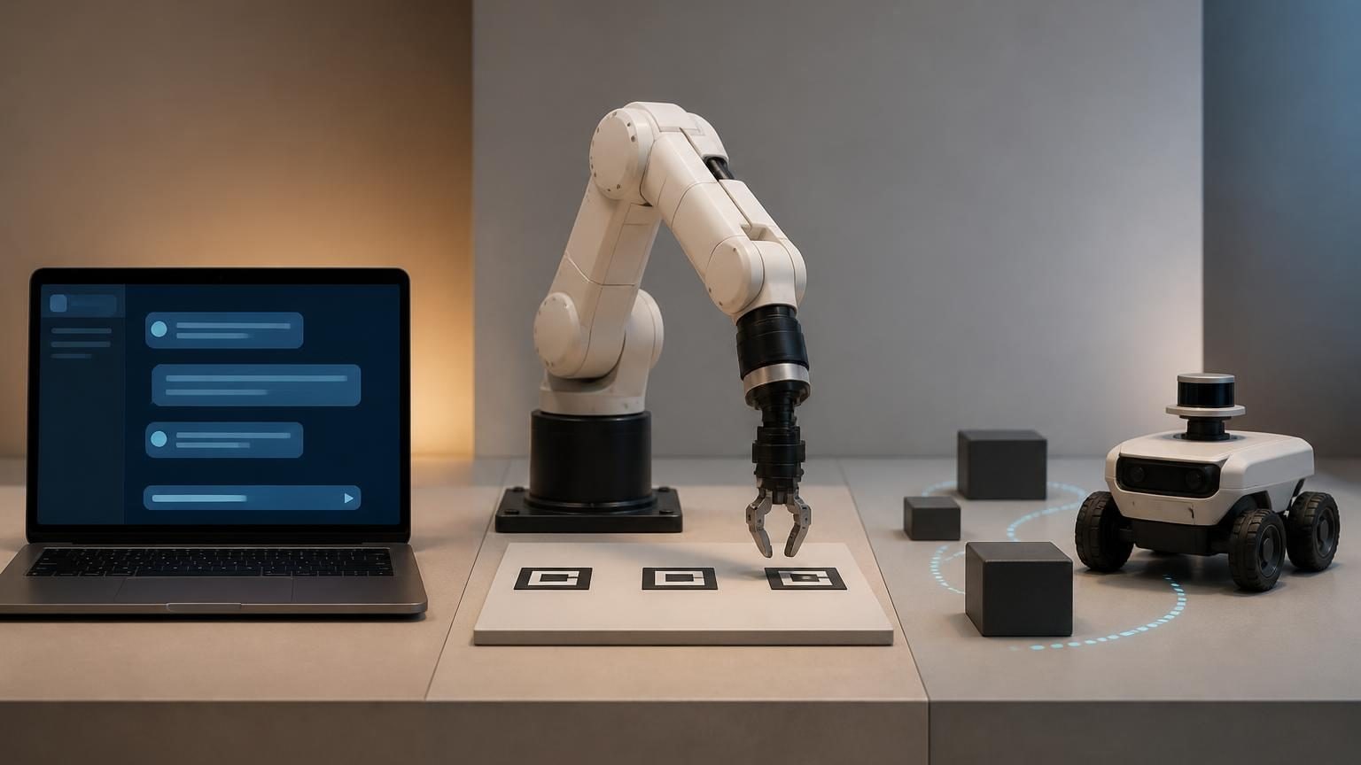 Editorial image for Is AI the Same as a Robot? about AI Basics.